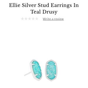 Kendra Scott Teal Drusy Earrings